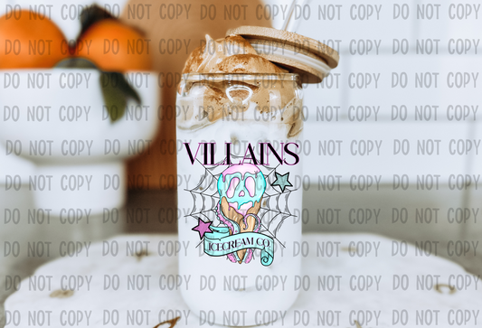 Villains Ice Cream Co - UV DTF Decal