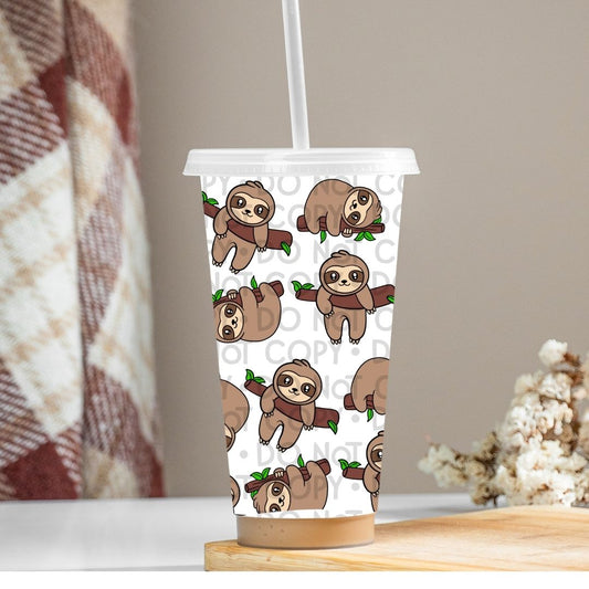 Sloths - UV DTF 24oz Wrap