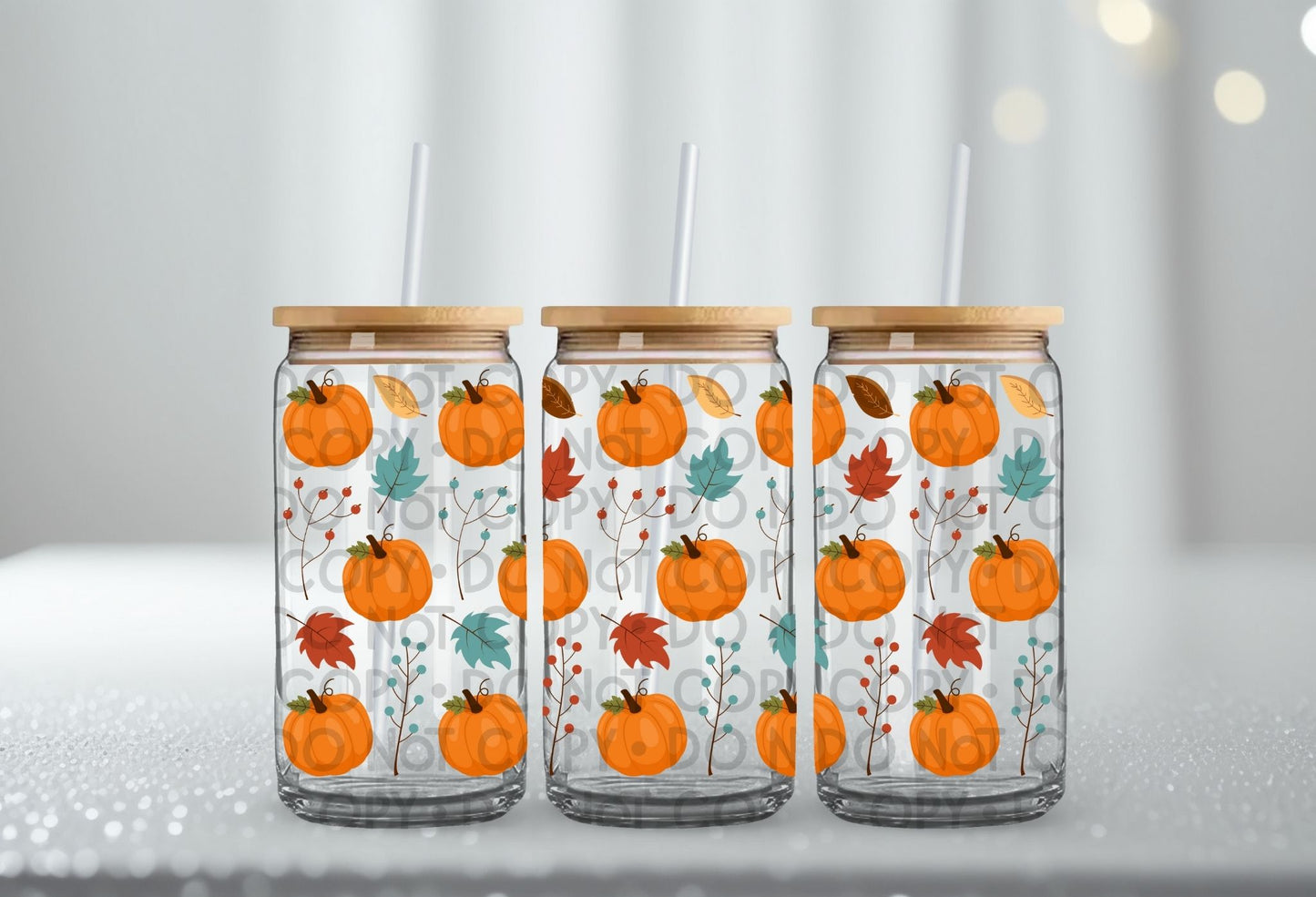 Pumpkins Wrap 16oz - UV DTF