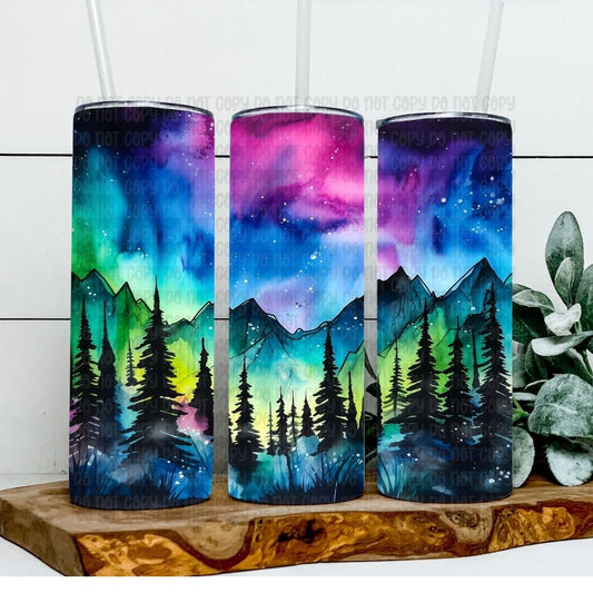 Northern Lights - Sublimation 20oz Tapered or Straight Wrap