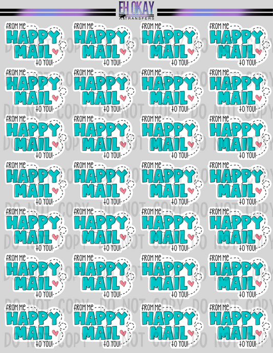Happy Mail - Vinyl sticker sheet