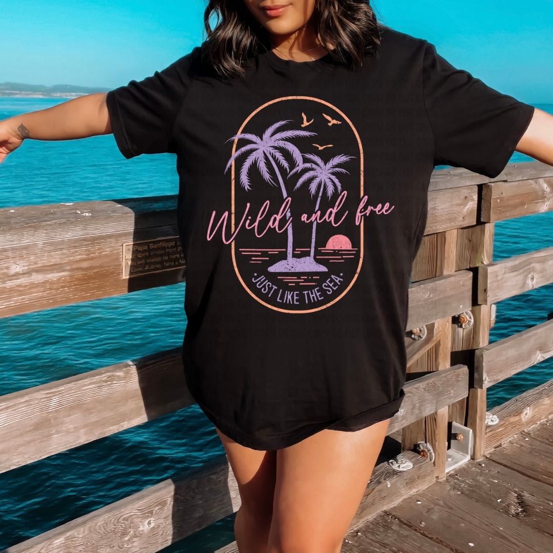 Just Like The Sea Distressed - DTF