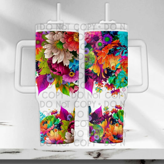 Floral - 40oz  Sublimation Wrap