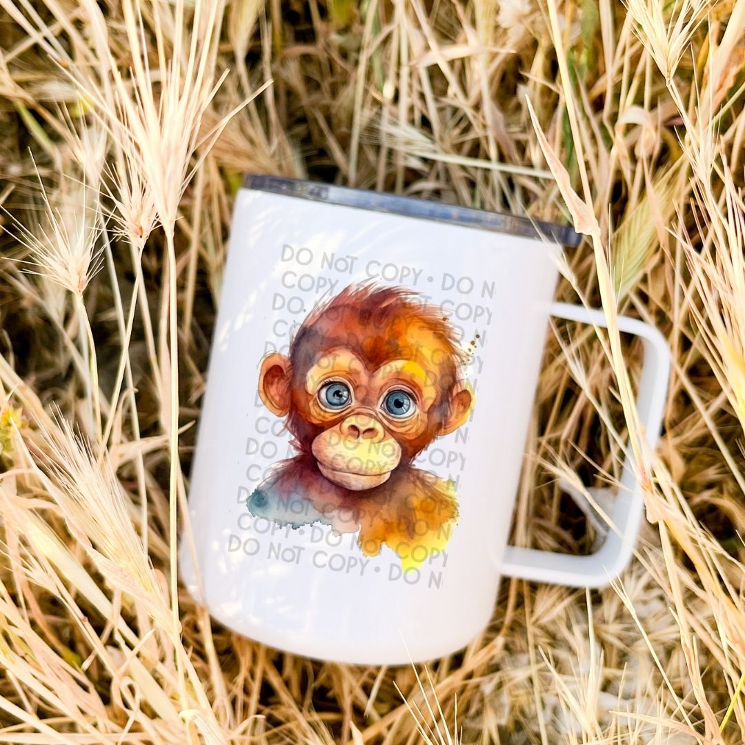 Baby Orangutang  - UV DTF Decal