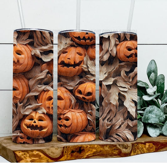 Pumpkins - Sublimation 20oz Skinny Straight Wrap