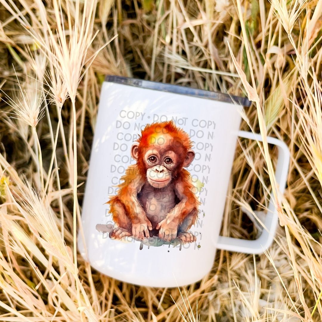 Baby Orangutang  - UV DTF Decal