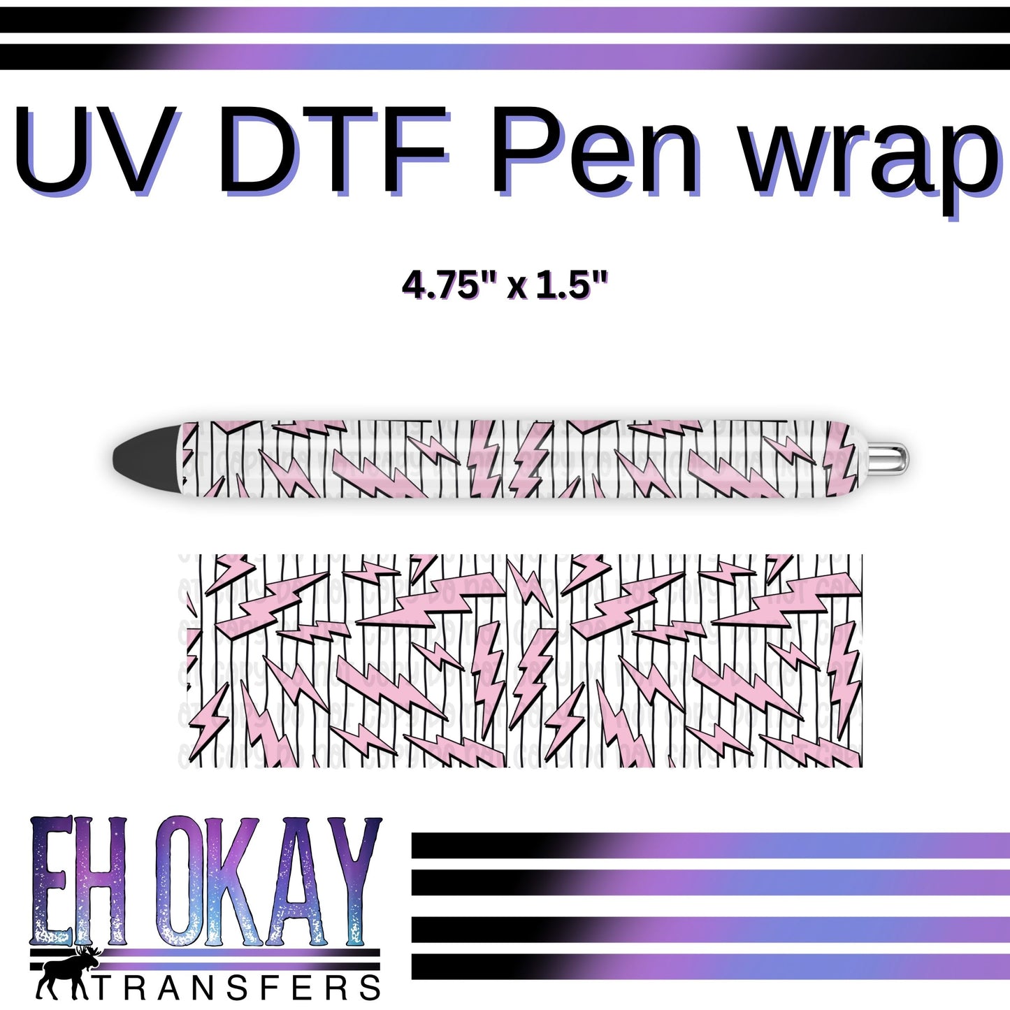 Bolt Pen Wrap - UV DTF