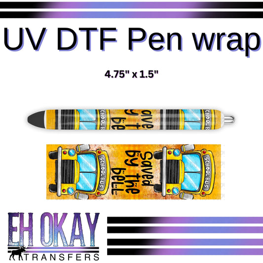 Saved By The Bell Pen Wrap - UV DTF
