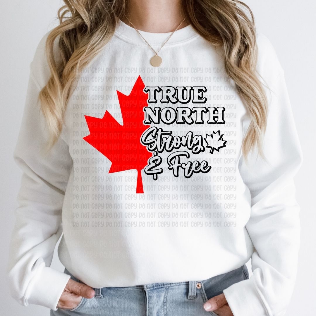 True North Strong & Free - DTF