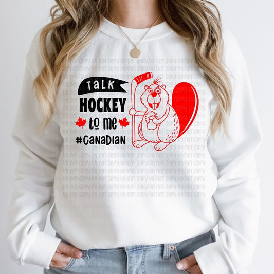Talk Hockey To Me - DTF