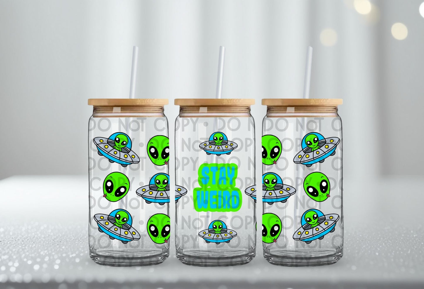 Stay Weird Wrap 16oz - UV DTF