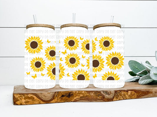 Sunflowers Wrap 16oz - UV DTF