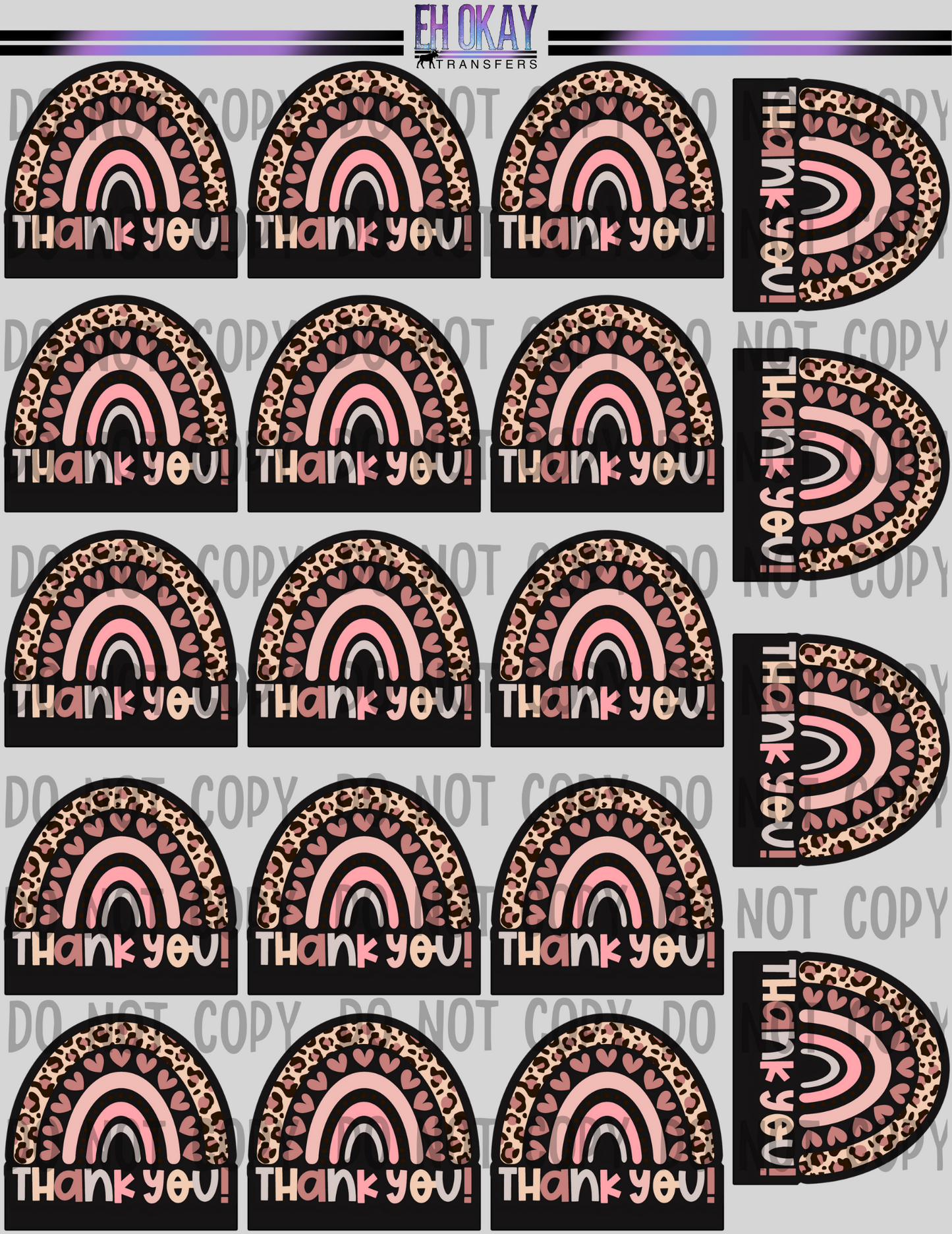 Thank you - Vinyl sticker sheet