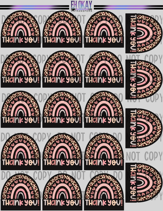 Thank you - Vinyl sticker sheet