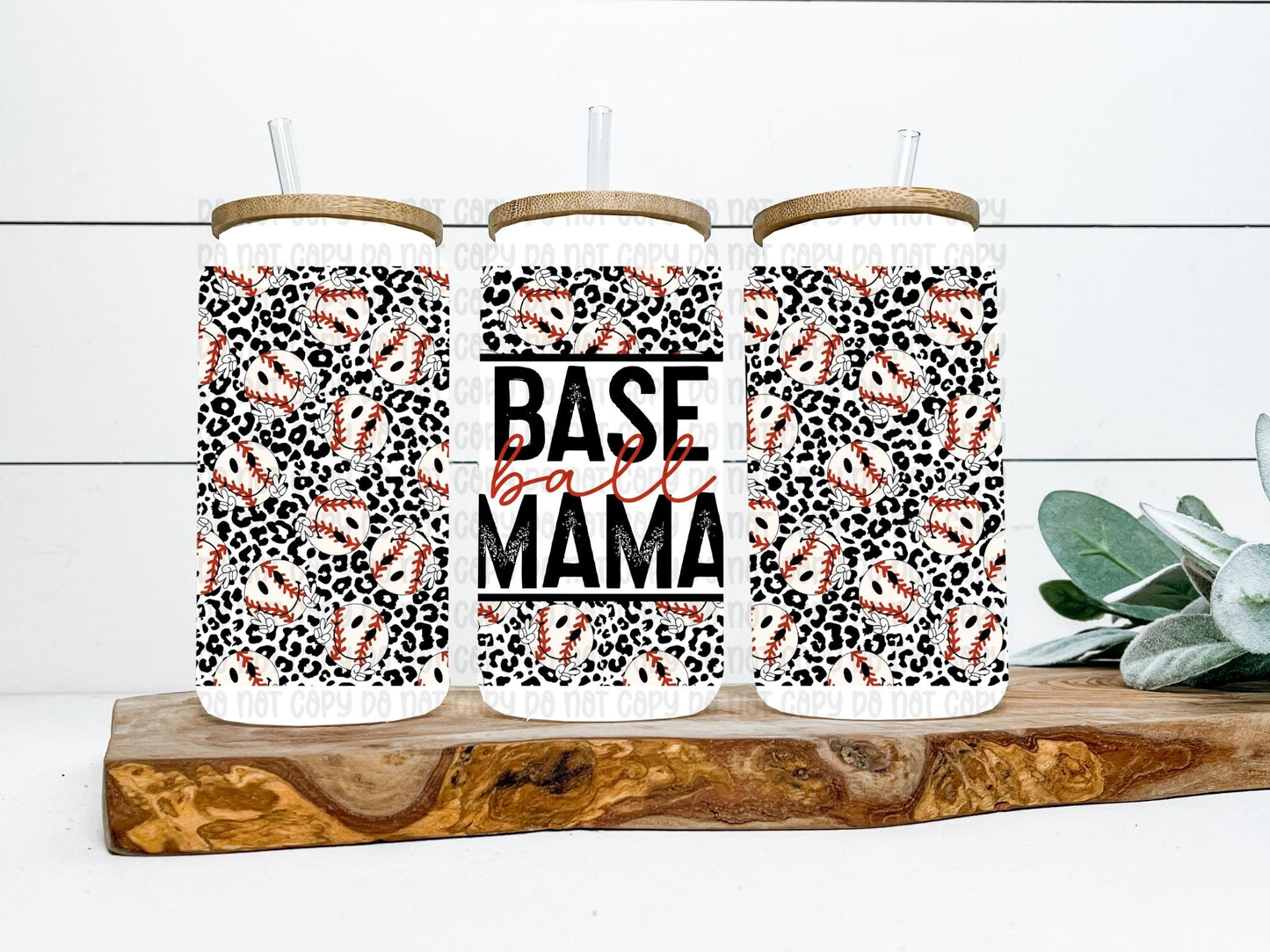 Baseball Mama Wrap 16oz - UV DTF