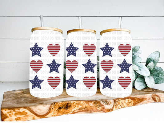 Patriotic Wrap 16oz - UV DTF