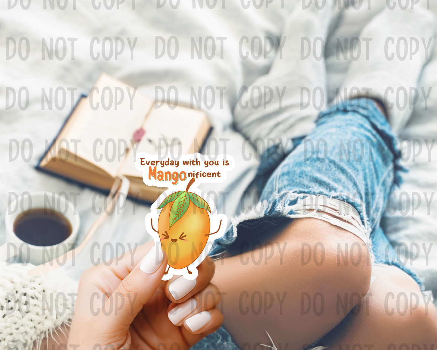 Everyday with you is mango-nificent - Vinyl Sticker