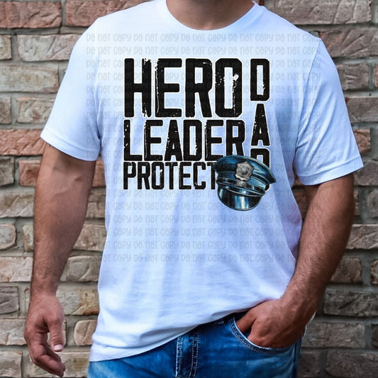 Dad Hero Leader Protect - DTF