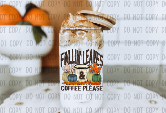 Falling leaves - UV DTF Decal