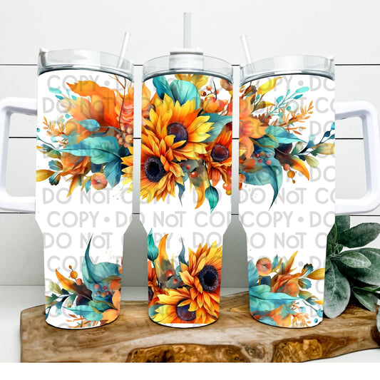 Sunflower - 40oz  Sublimation Wrap