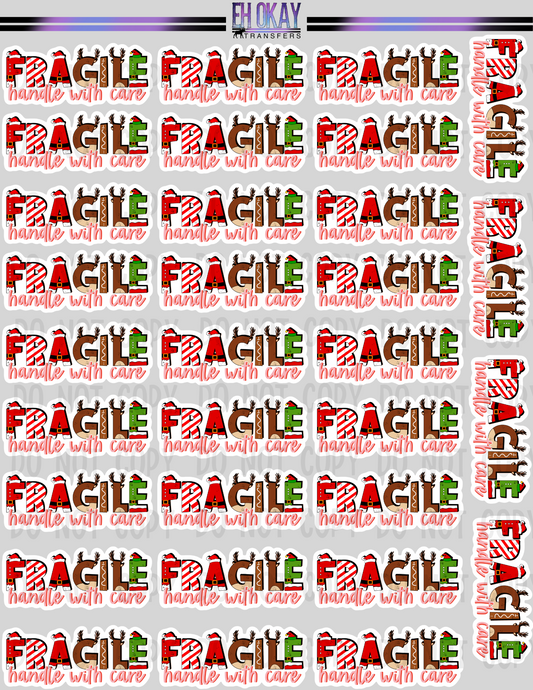 Fragile - Vinyl sticker sheet