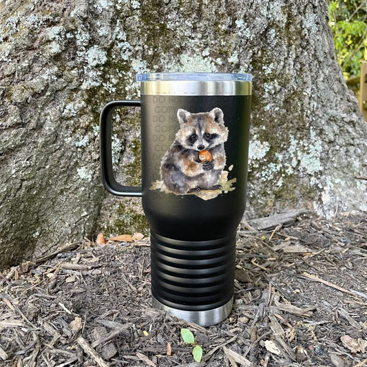 Baby Raccoon - UV DTF Decal