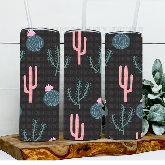 Cactus - Sublimation 20oz Tapered or Straight Wrap