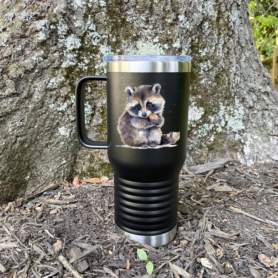 Baby Raccoon - UV DTF Decal