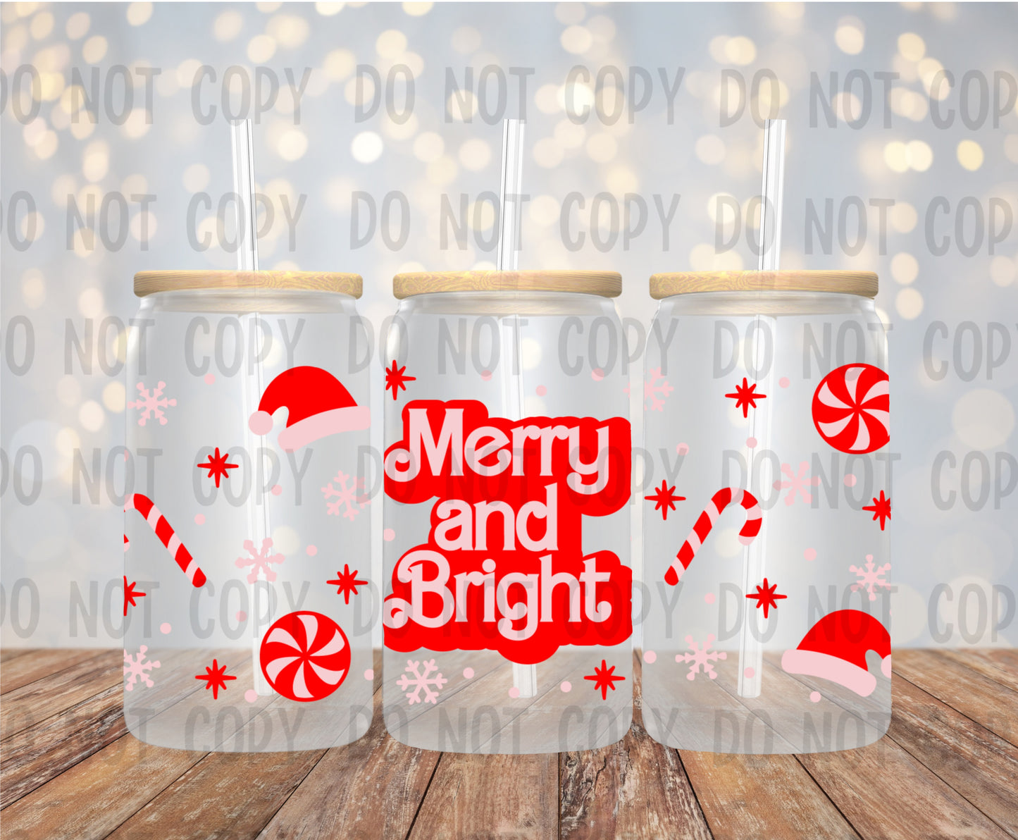 MERRY AND BRIGHT - UV DTF