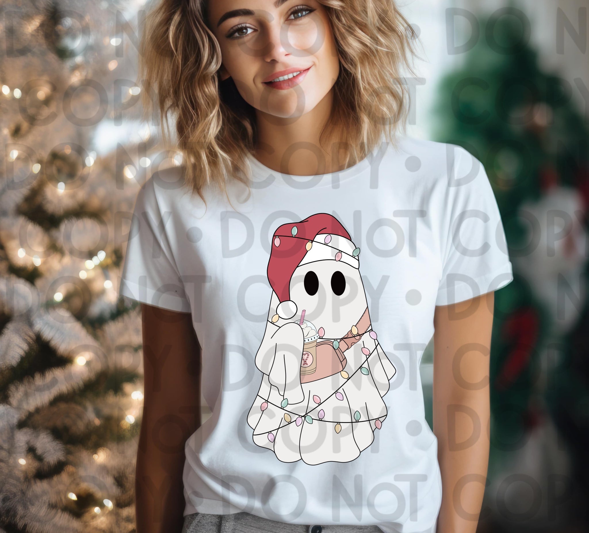 Boo Eh Christmas Boo-Jee Ghost Latte - DTF – Eh Okay Transfers