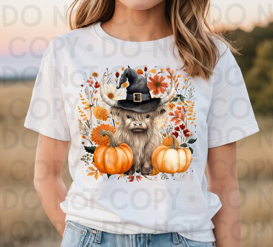 FALL HIGHLAND COW  - DTF