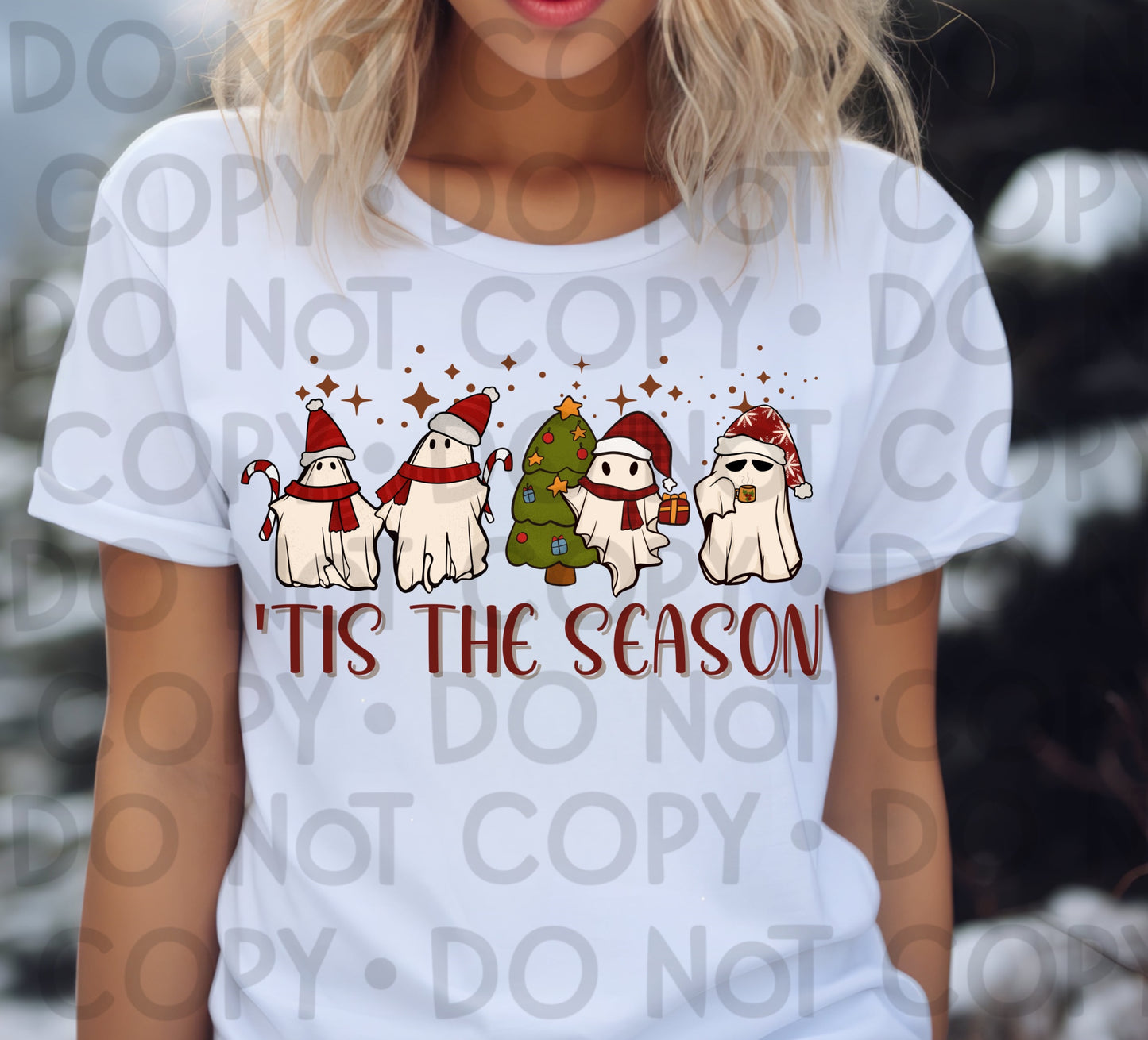 TIS THE SEASON GHOSTS - DTF