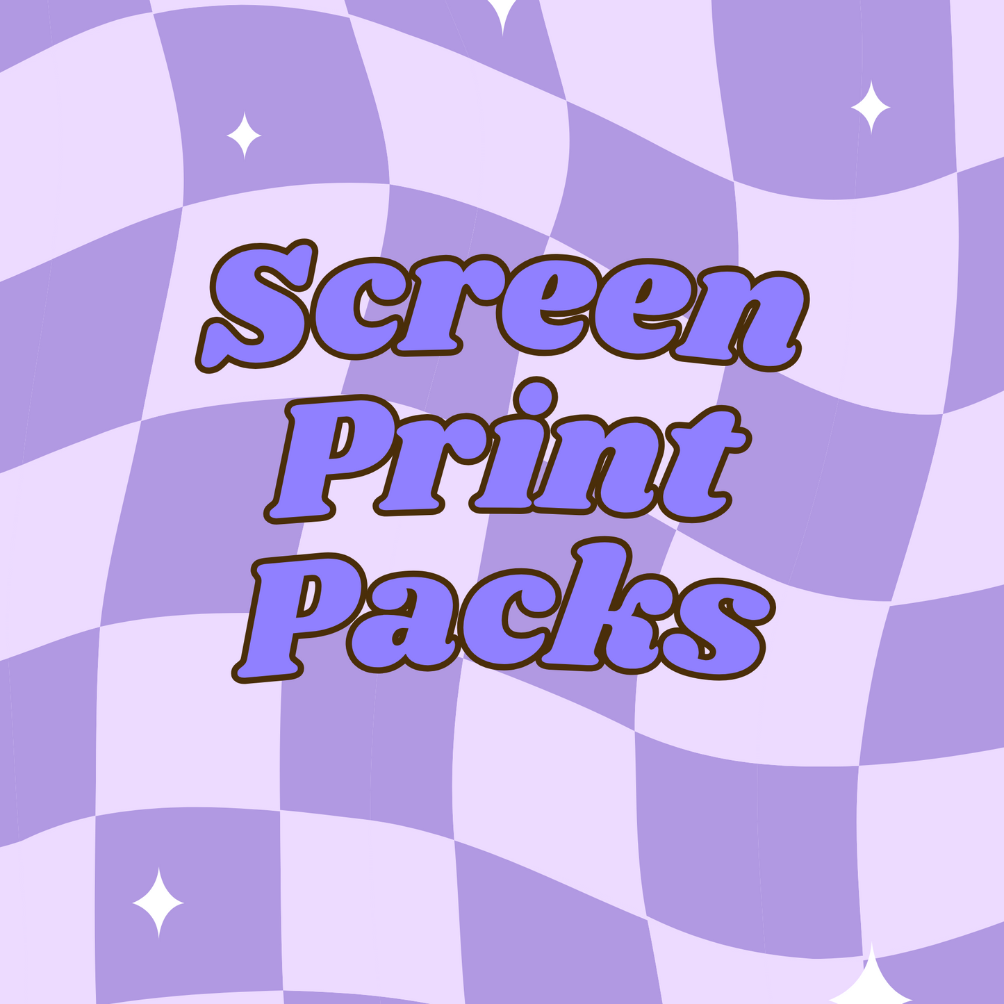 100 Piece - Screen Print Packs