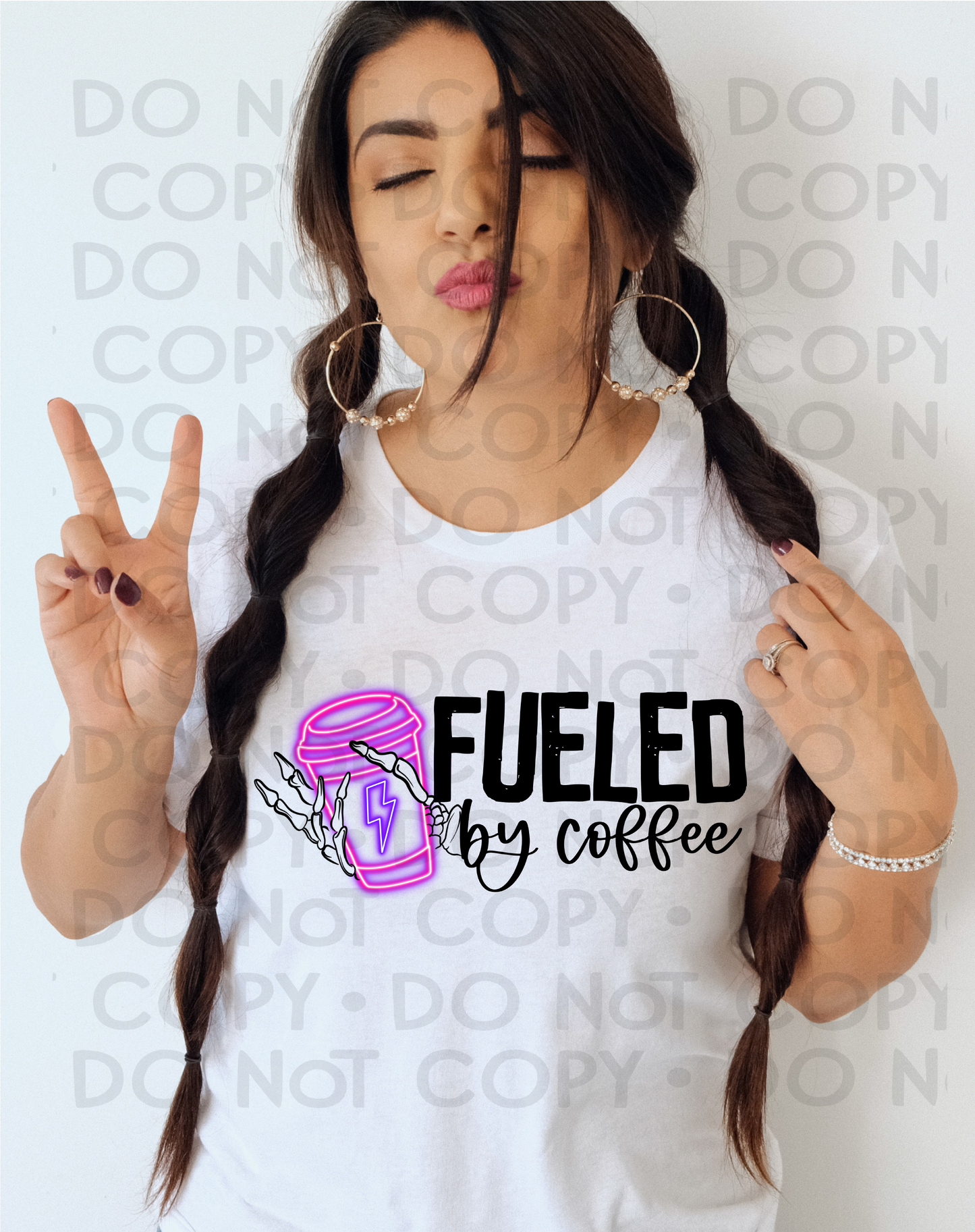 Fueled by coffee - DTF