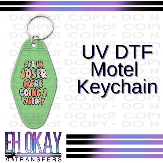 Going to therapy - UV DTF Keychain Decal