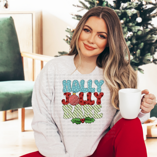 Holly Jolly babe - DTF