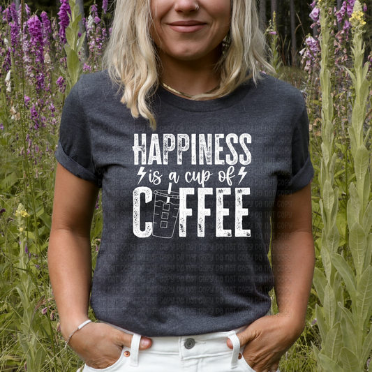 Happiness is a cup of coffee - DTF