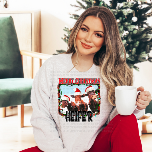 Merry Christmas heifer - DTF