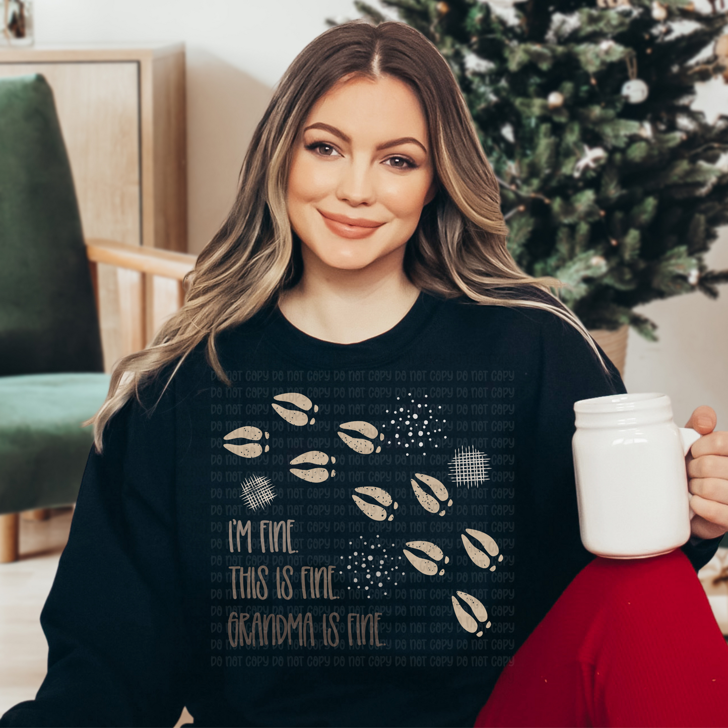 Grandma is fine distressed - DTF