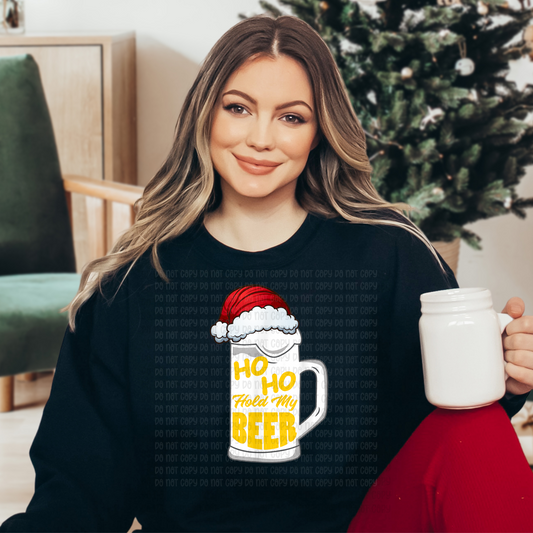 Ho Ho Hold my beer - DTF