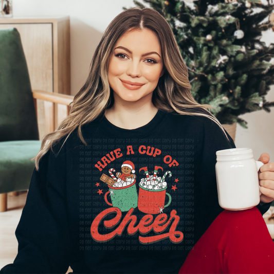 Cup of cheer distressed -DTF
