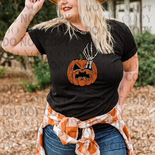 Pumpkin Skellie Distressed - DTF