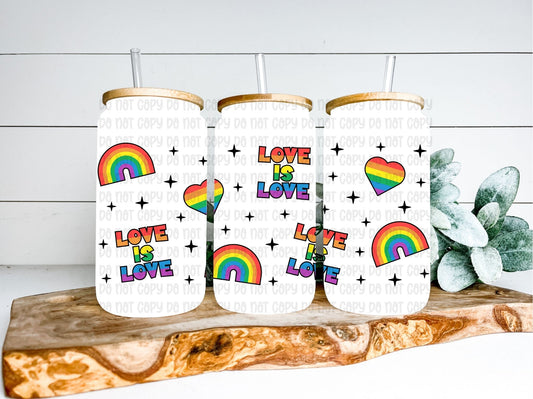 Love is love Wrap 16oz - UV DTF