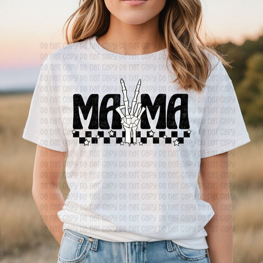 Mama Checkered Skellie - DTF