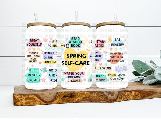 Spring self care Wrap 16oz - UV DTF