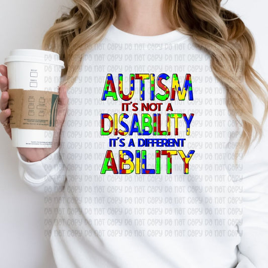 Autism is not a disability - DTF