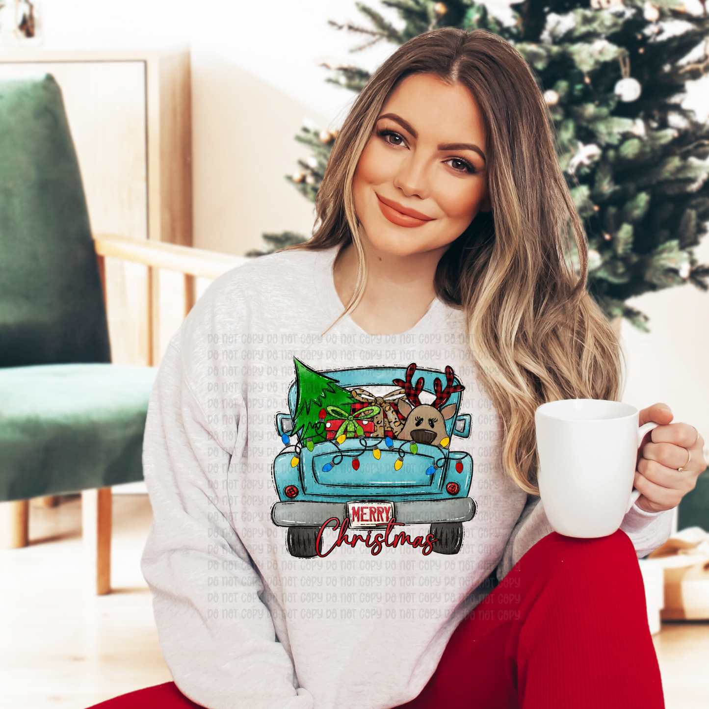 Merry Christmas truck - DTF