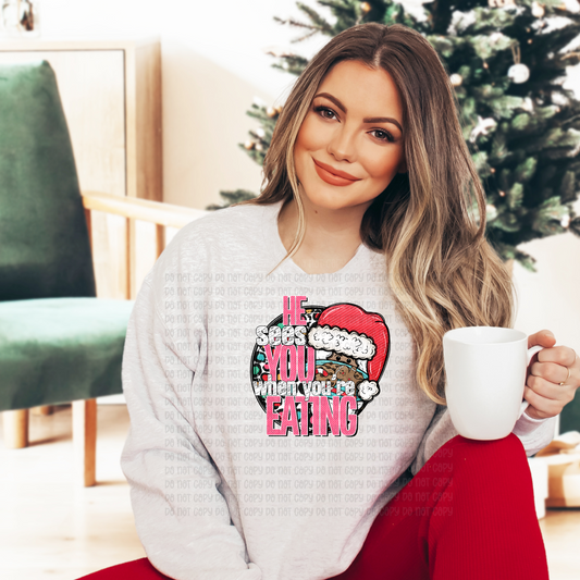 He sees you when you are eating - DTF