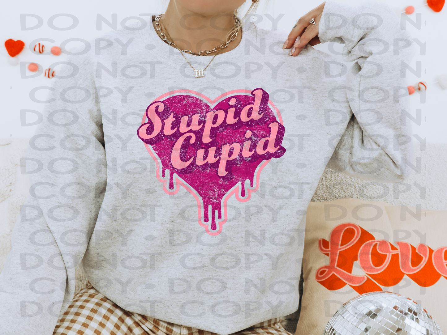 Stupid Cupid Distressed - DTF