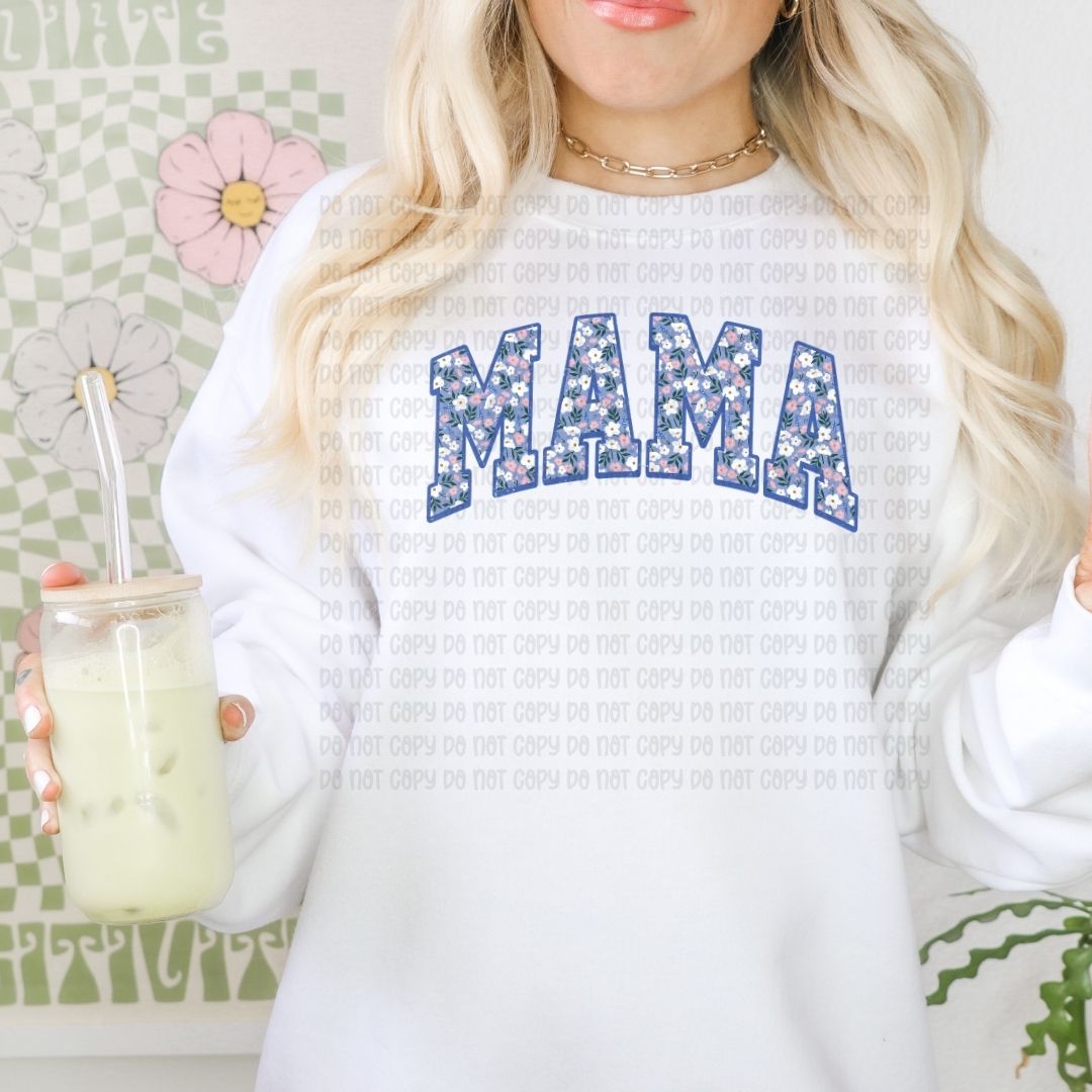 Floral Varsity Mama - DTF